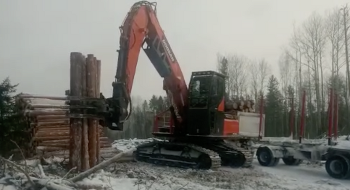Захват для бревен и хлыстов, универсальный S30 Power clamp с аутригером